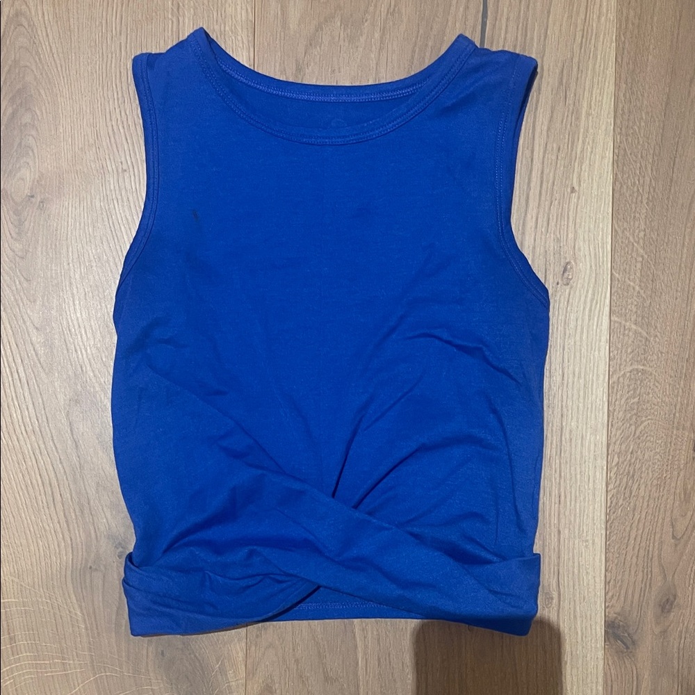 Lilly Pulitzer Luxletic Blue Sleeveless Women's Top New Without Tags